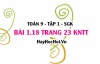 Bài 1.18 trang 23 Toán 9 tập 1 Kết nối tri thức SGK